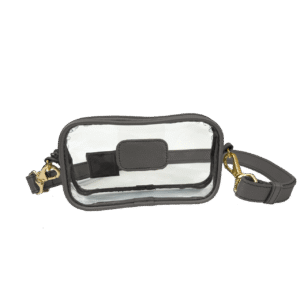 Clear Crosslet-Black Leather