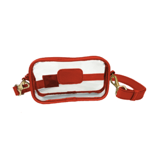 Clear Crosslet-Cherry Leather