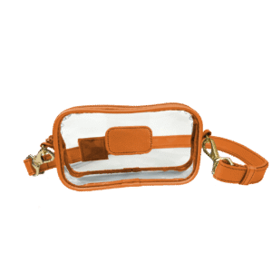 Clear Crosslet-Orange Leather