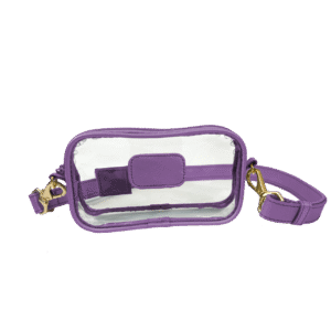 Clear Crosslet-Plum Leather